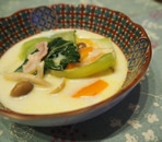 チンゲン菜のクリーム煮